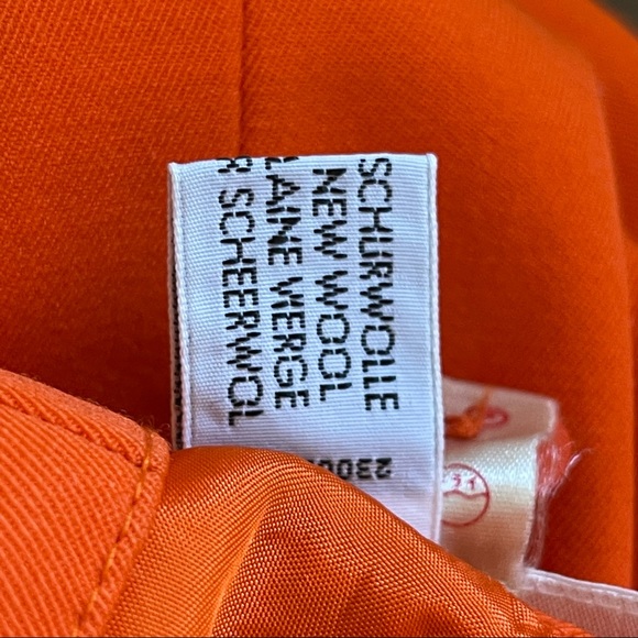 ESCADA VINTAGE Bright Orange Pencil Skirt - Picture 10 of 11